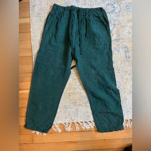 Green Zara pants